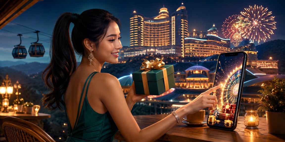 Mobile casino player at Genting Highlands using a digital roulette platform